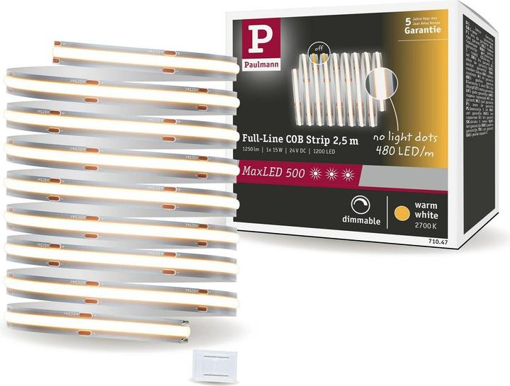 Produktbild Paulmann MaxLED 500 Full-Line COB Stripe (Warmweiss, 250 cm, Indoor)