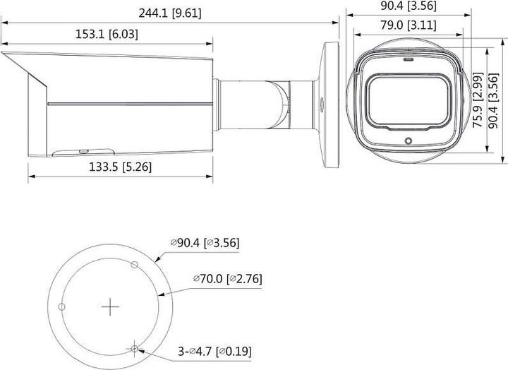 Produktbild Dahua Technology Lite DH-IPC-HFW2431T-ZS-S2 - IP-Sicherheitskamera - Innen & Aussen - V (2688 x 1520 Pixel)