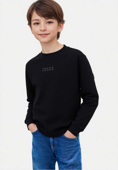 Produktbild Jack & Jones Junior Pullover POINT SWEAT BADGE Sweatshirt (98)