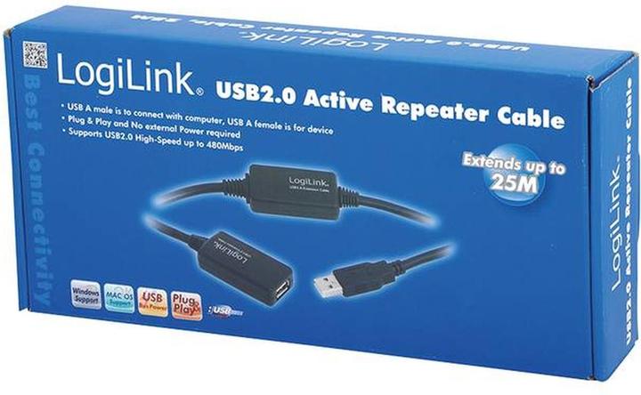 Produktbild LogiLink USB A - A (25 m, USB 2.0)