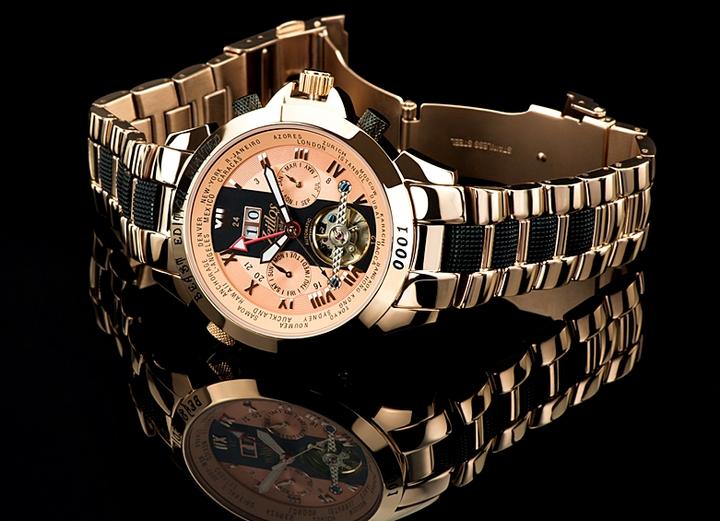 Image du produit Zeitlos Excellente Beast Carbon Rose Steelband référence ZL-EBE-11 BR (44 mm)