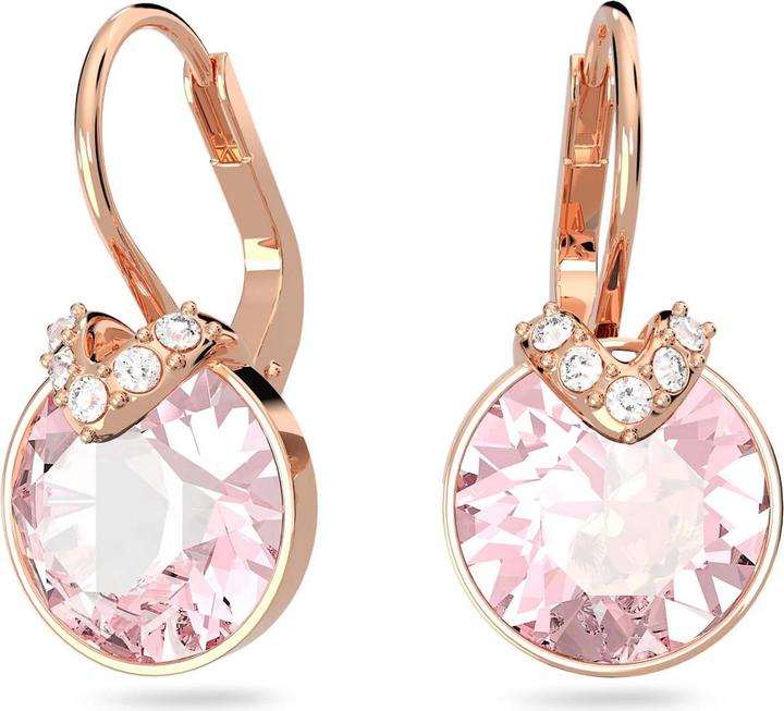 Produktbild Swarovski Bella V Drop Ohrhänger Rundschliff Rosa Roségold (Swarovski Metall)