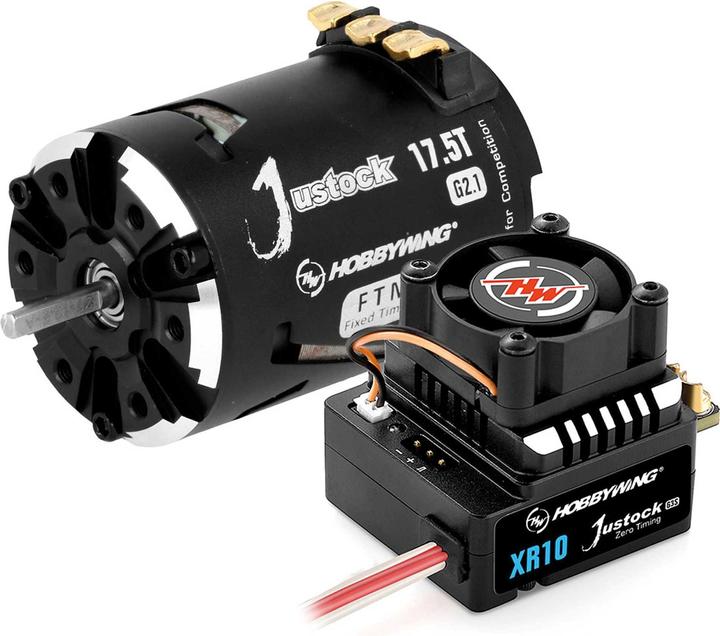 Hobbywing Xerun Justock Combo G3S with 17.5 Turn 2450kV for 1:10 Stock