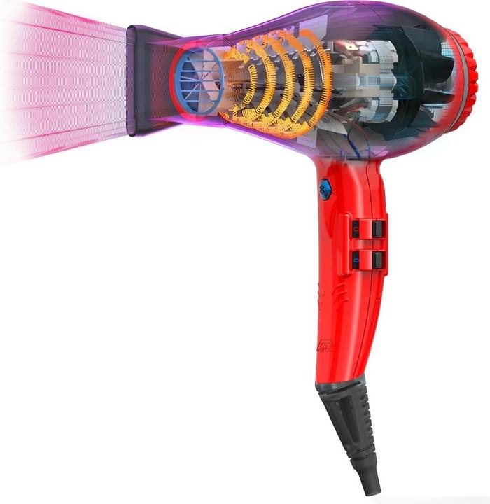 Immagine prodotto Parlux Asciugacapelli Alyon Ionic, rosso con Magic Sense (2250 W)