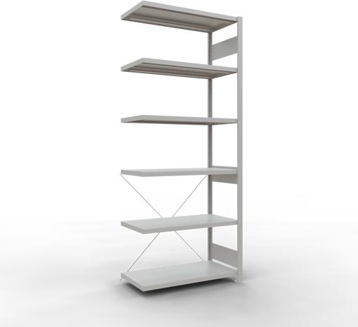 Produktbild Schulte Lagertechnik Stecksystem Anbauregal MULTIplus250 mit Kreuzstrebe