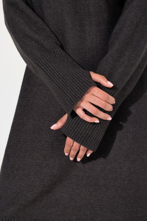 Immagine prodotto Ulla Popken Abito in maglia con collo alto e maniche lunghe (42, 44)