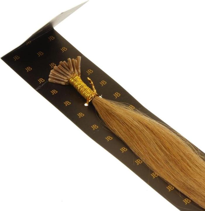 Actual product image Hair2heart Microring I-Tip Hair Extensions with Silicone Rings for Easy Application (12 Honey blonde, 40 cm)