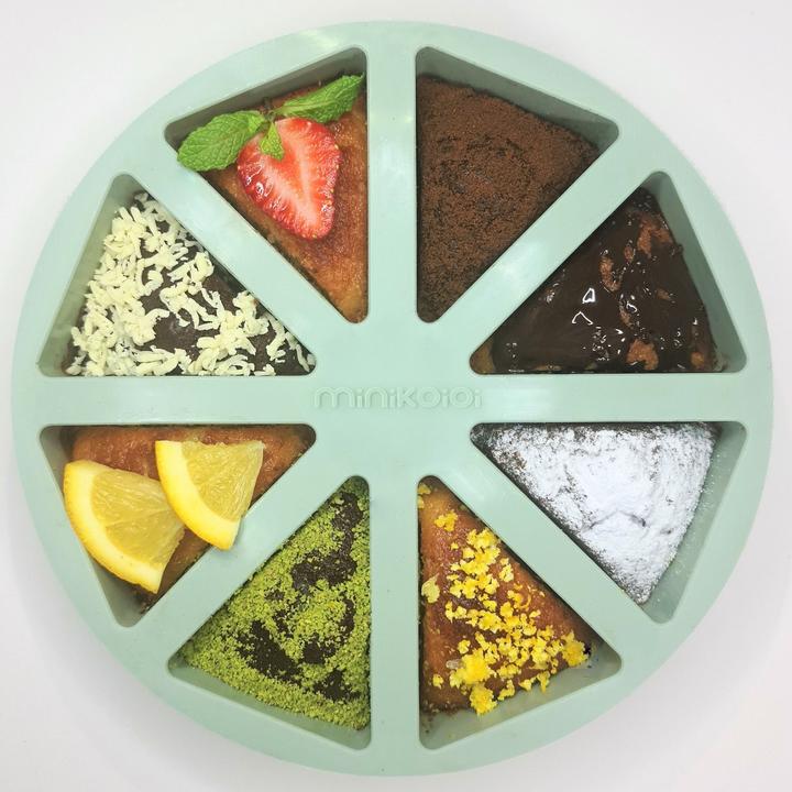 Produktbild Minikoioi Slices – River Green – Silikon-Kuchenform
