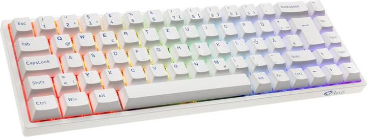 Actual product image Akko 3068B Plus White&Blue Gaming Keyboard, CS Jelly Purple - German (ISO) (DE, Wireless)