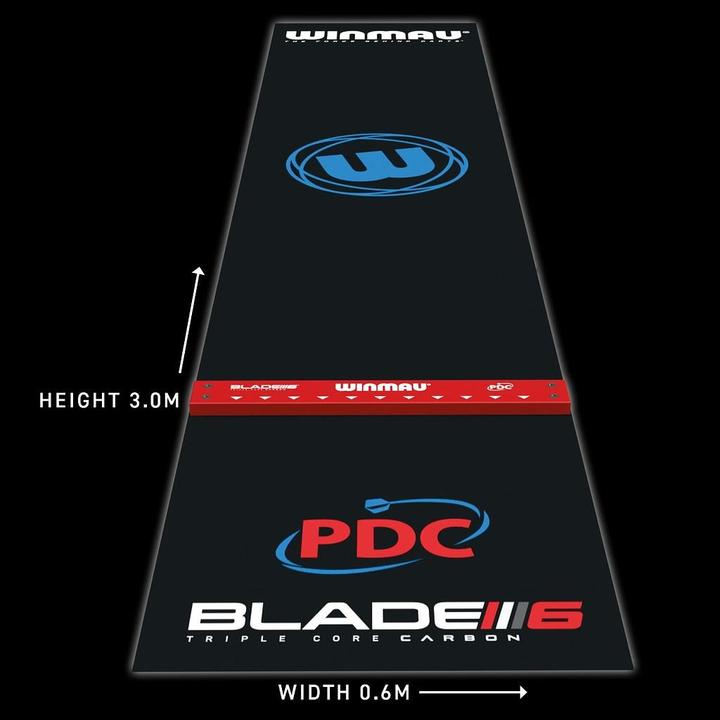 Image du produit Winmau Pro Zone Precision Tapis de fléchettes en PVC avec bocal