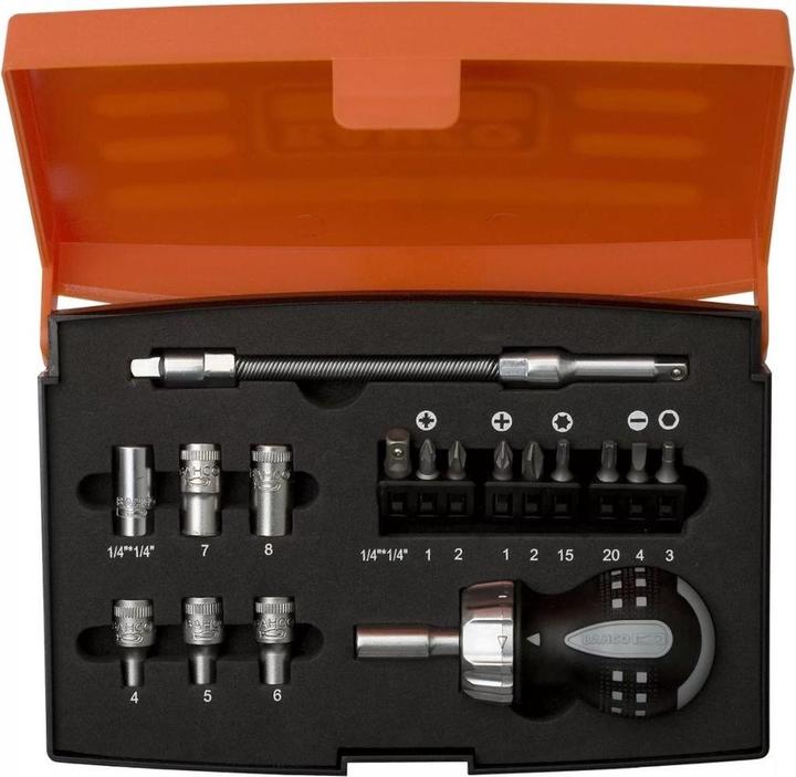 Actual product image Bahco 18pcs Stubby Ratcheting Set