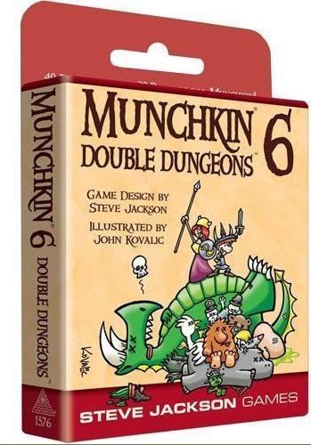 Immagine prodotto Espansione per il gioco di carte Munchkin 6 Double Dungeons, edizione inglese, 3-6 giocatori, età (Inglese)