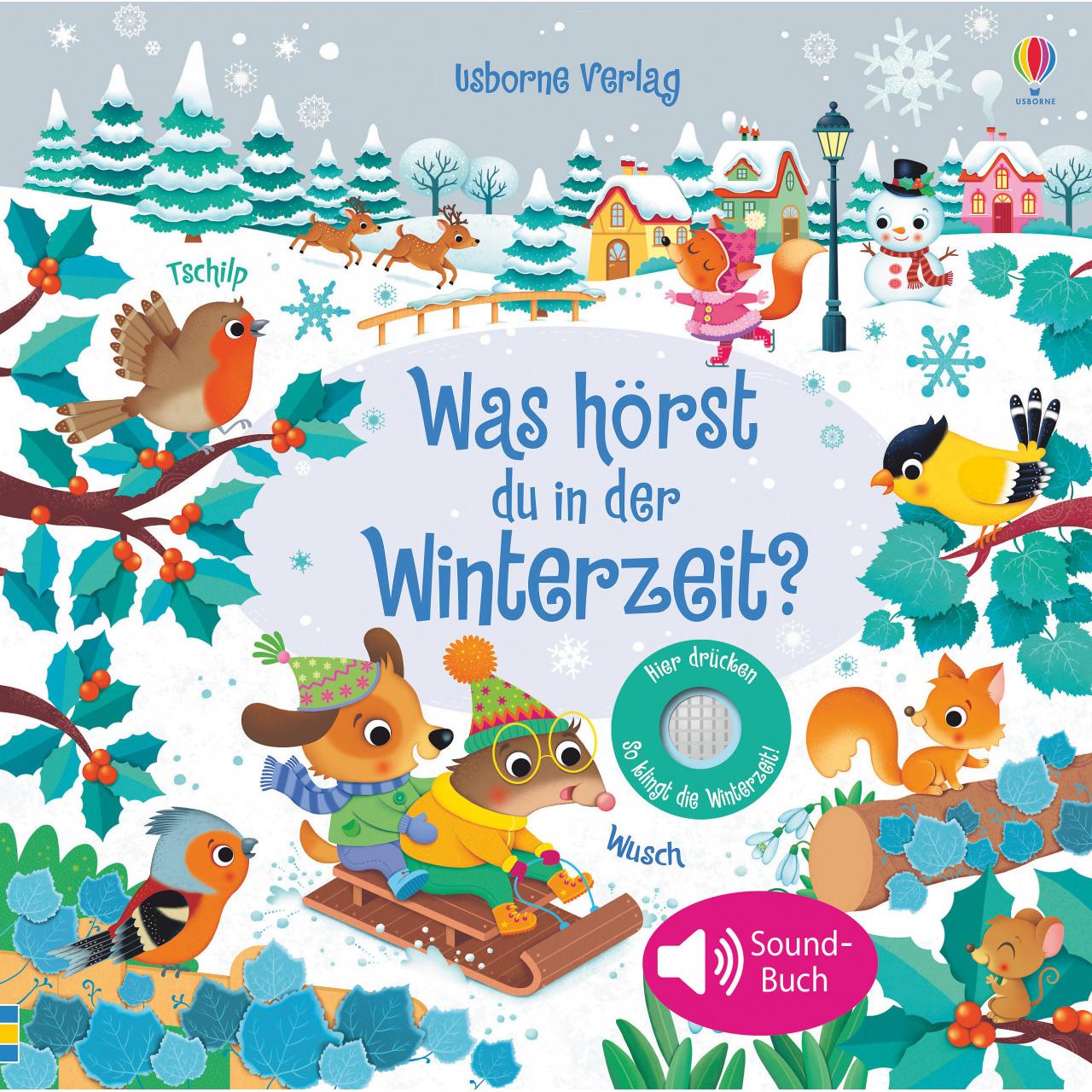 Usborne Publishing, Babybücher, Was hörst du in derWinterzeit? (Deutsch)