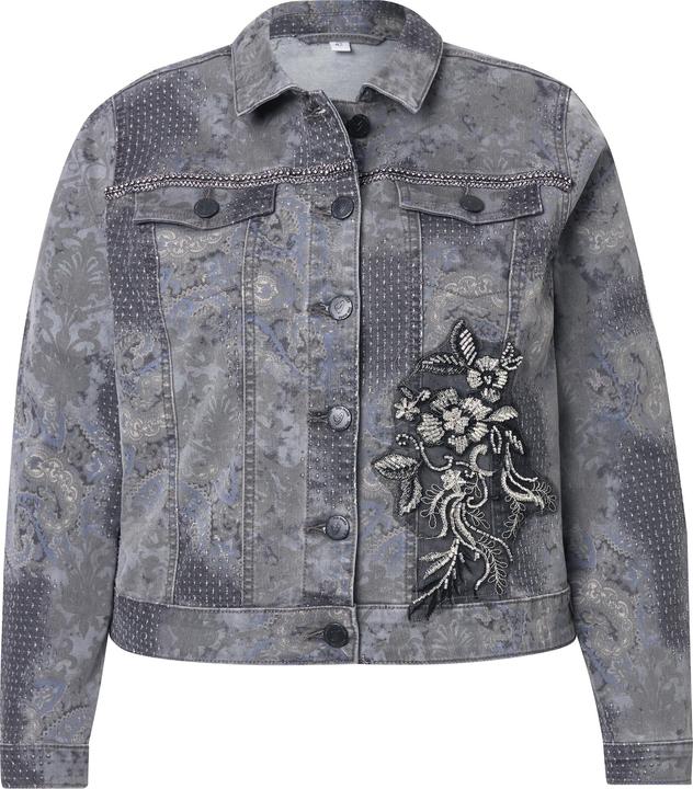 Produktbild Miamoda Jeansjacke, Classic Fit, Applikation (50)