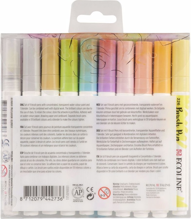 Image du produit Talens Pastel Ecoline Brushpen (Multicolore)