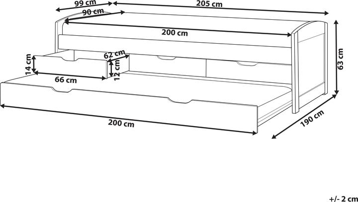 Actual product image Beliani Petiville (90 x 200 cm)