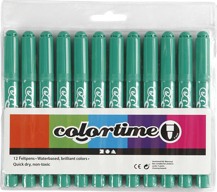 Produktbild Creativ Company Helder groene Jumbo Stiften, 12st. (Grün transparent, 5 mm, 12 x)