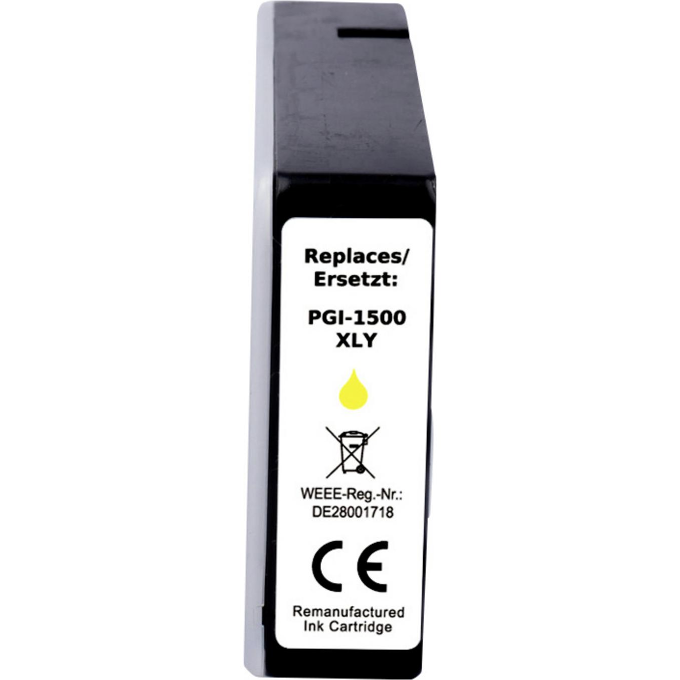 Renkforce, Cartucce, Druckerpatrone ersetzt Canon PGI-1500Y XL Kompatibel Gelb RF-CPGI1500XLY (RF-6736472) (Y)