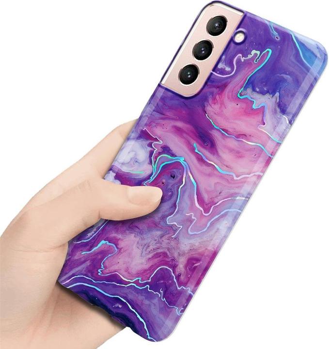 Image du produit Cadorabo Couverture IMD TPU Marbre coloré (Samsung Galaxy S21 5G)