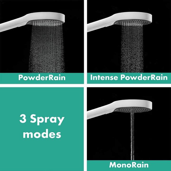 Actual product image hansgrohe Rainfinity hand shower 130 3jet EcoSmart (matt white) (3 Beam types, 9 l/min)