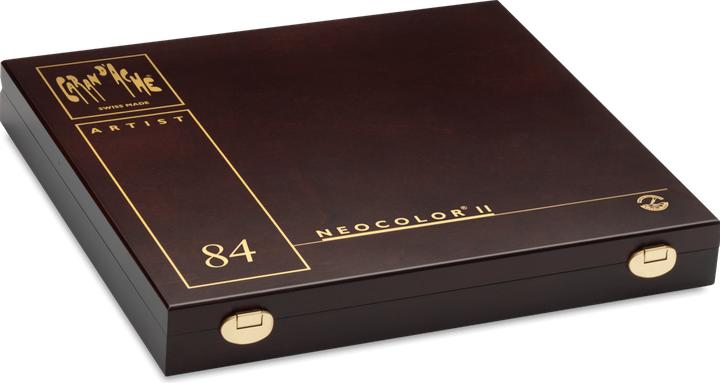 Produktbild Caran d'Ache Neocolor II Aquarelle Holzkoffer (Mehrfarbig, 84 x)
