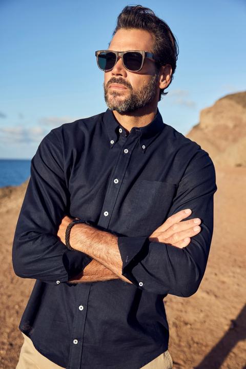 Actual product image JP1880 Linen Blend Shirt (L)