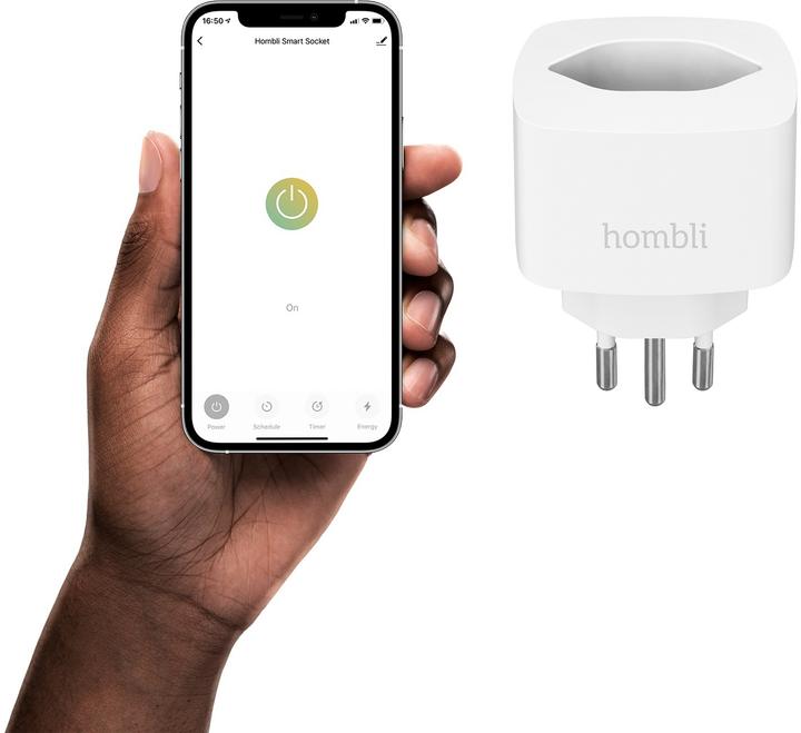 Actual product image Hombli Smart Swiss Socket 2+1