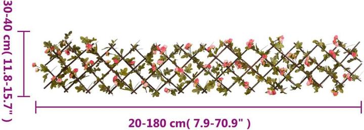 Produktbild vidaXL Rankgitter mit künstlichem Efeu