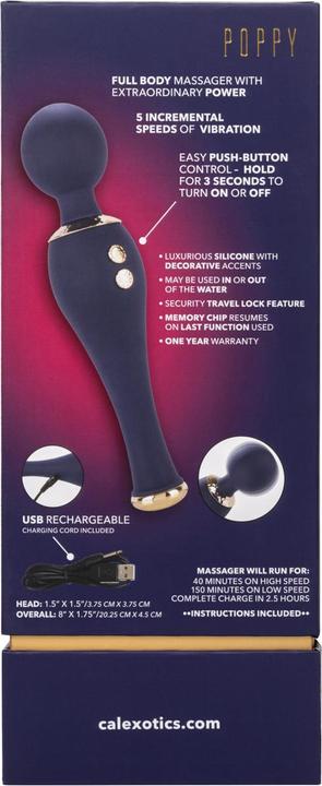 Actual product image CalExotics Chic Poppy Massager