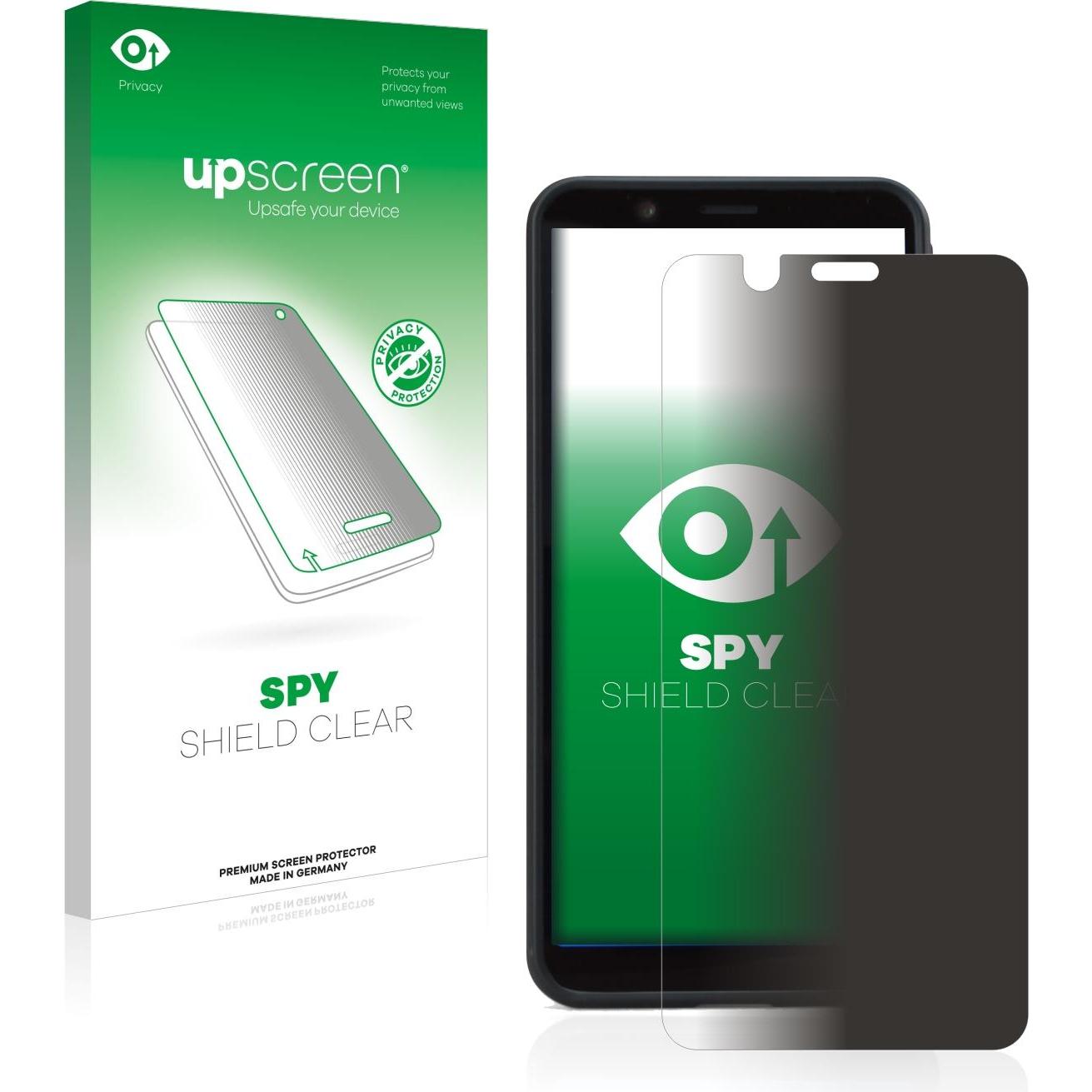 upscreen Spy Shield Blickschutzfolie (1 Stück, Shift SHIFT6mq), Smartphone Schutzfolie, Blau