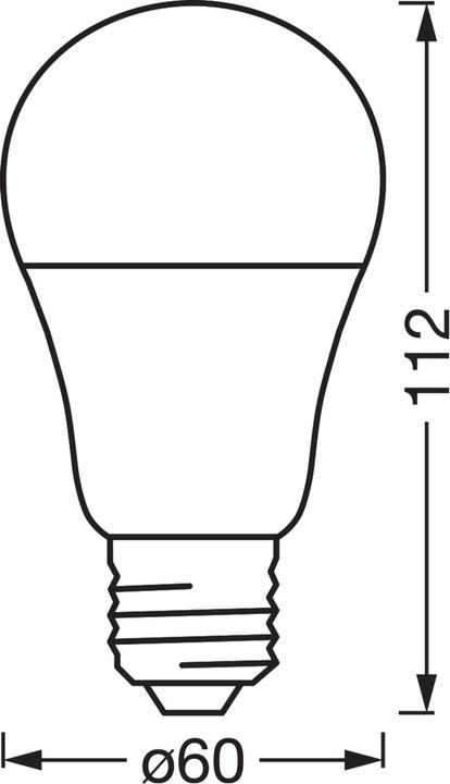 Produktbild Osram SMART+ MATTER CLASSIC shapes Multicolor 9W 827...865 Multicolor E27 SINGLE PACK (E27, 806 lm, 1x)