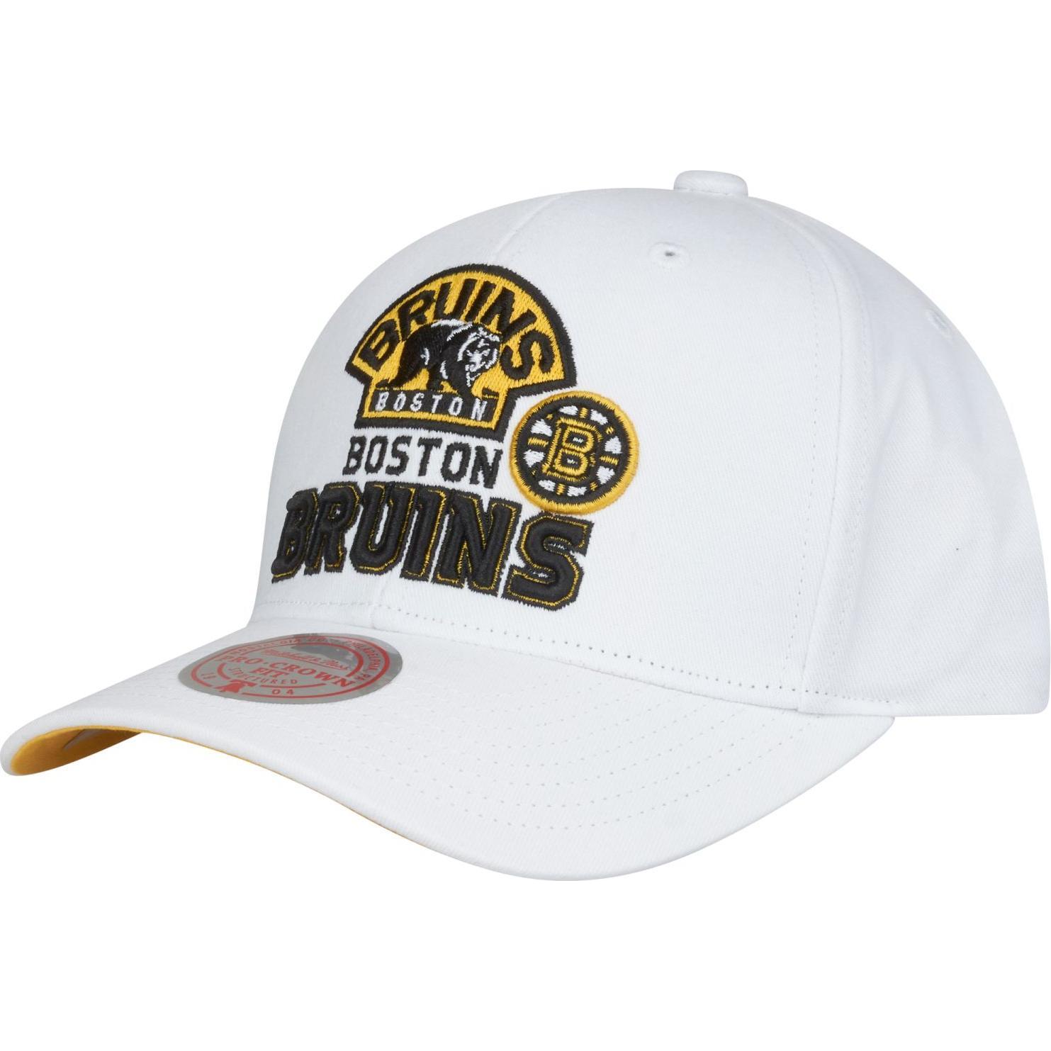 Mitchell & Ness, Herren, Cap, All In Pro Boston Bruins, Weiss, (One Size)