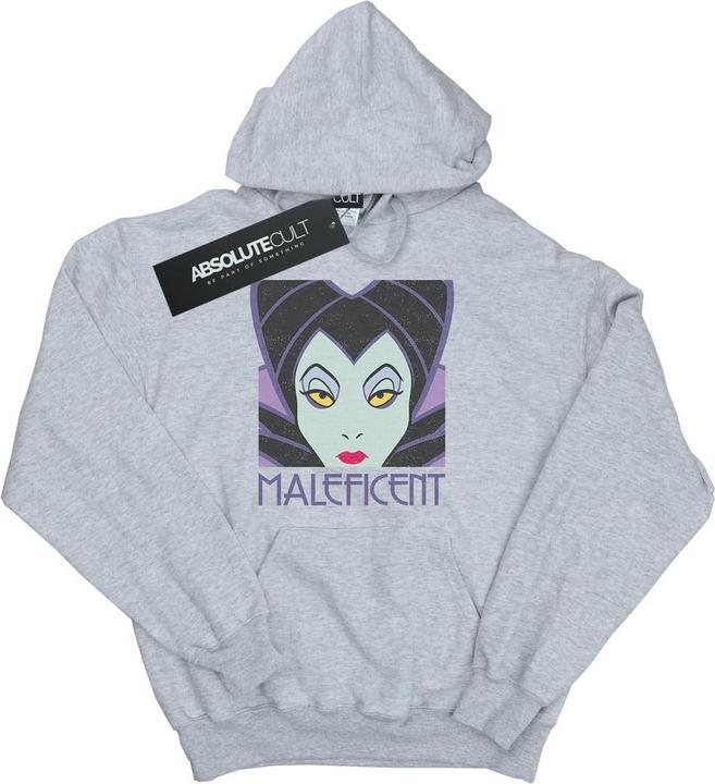 Immagine prodotto Disney Maleficent Cropped Head Felpa con Cappuccio Donna (XL)