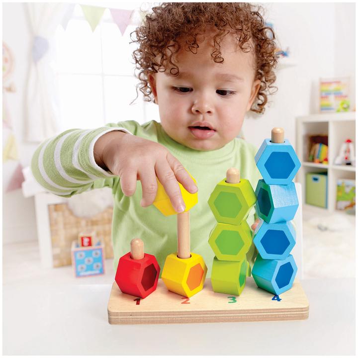 Actual product image Hape Counting and plugging game