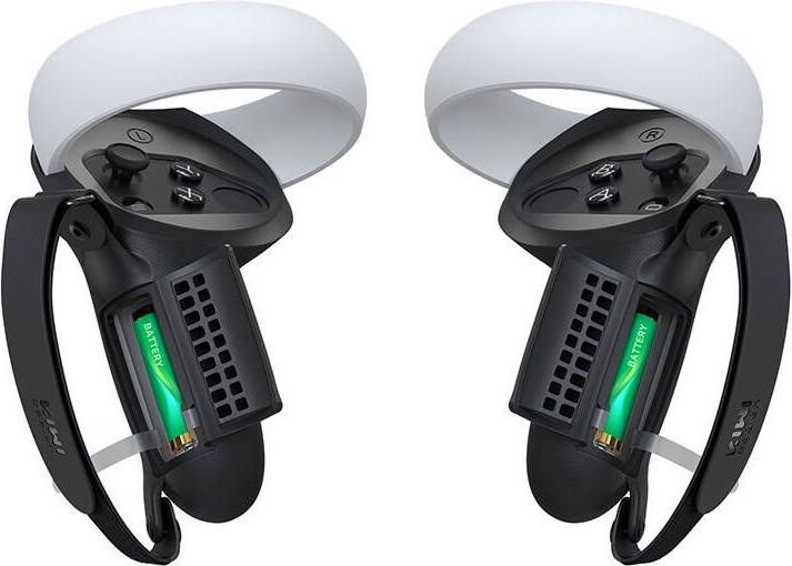 Actual product image KIWI design Controller Grip with Battery Door Q1 PRO-2.2 for Meta Quest 2 Black