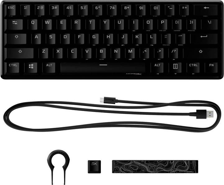 Actual product image HyperX Alloy Origins 60 - Mechanical Gaming Keyboard - HX Red (DE, Cable)