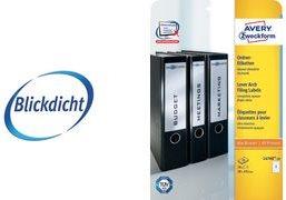 Actual product image Avery Folder labels