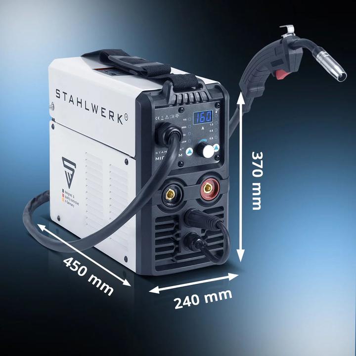 Actual product image Stahlwerk Welding machine MIG MAG 160 M IGBT 5 in 1 combi device with 160 amps
