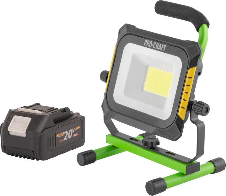 Produktbild Procraft LP20 Akku LED Strahler 20 V IP 20 + 1x Akku 4,0 Ah - ohne Ladegerät