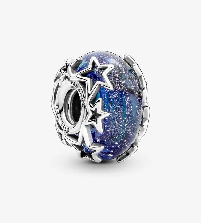 Immagine prodotto Pandora Charms/Beads di Murano con galassia blu e stelle (Argento 925, Vetro)