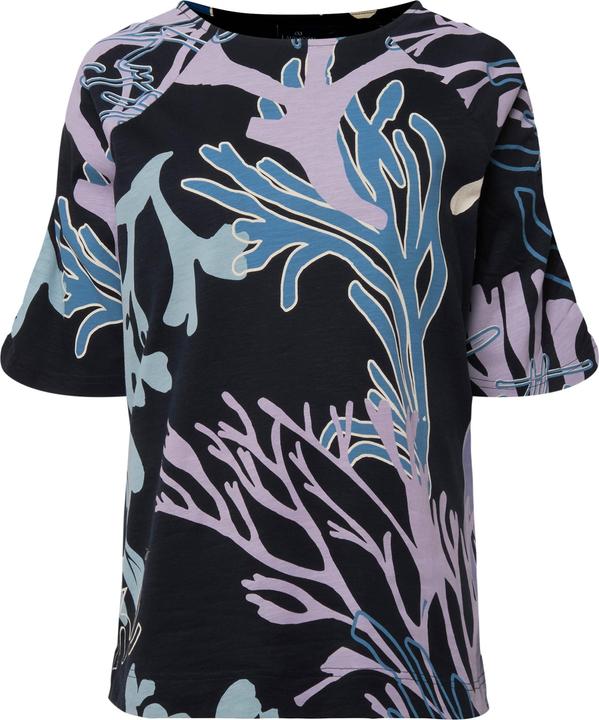 Immagine prodotto Laurasøn T-Shirt, Korallen-Print, Rundhals, Halbarm mit Raffung (M)