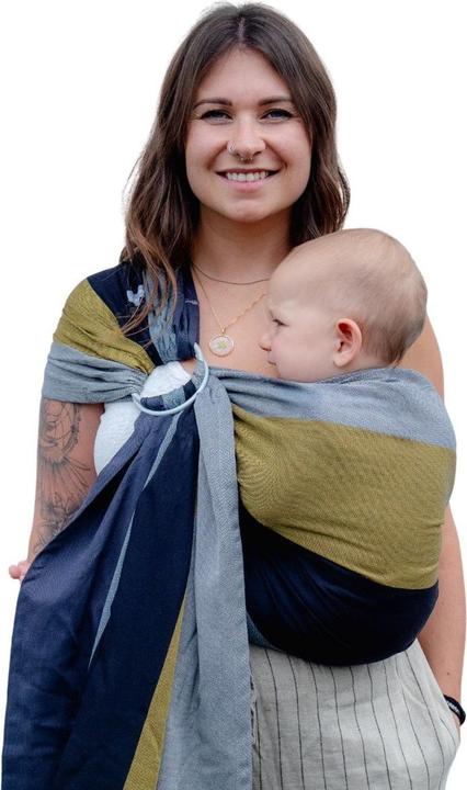 Hoppediz Babytragetuch gewebter Ring-Sling (2 m)