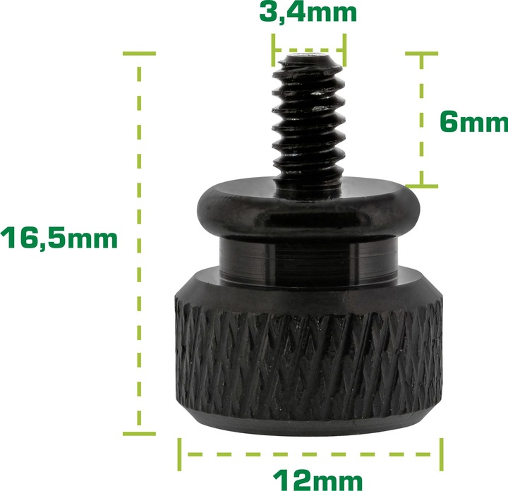 Produktbild Aquatuning Thumbscrews Gehäuse schwarz Bigpack (10 Stück)