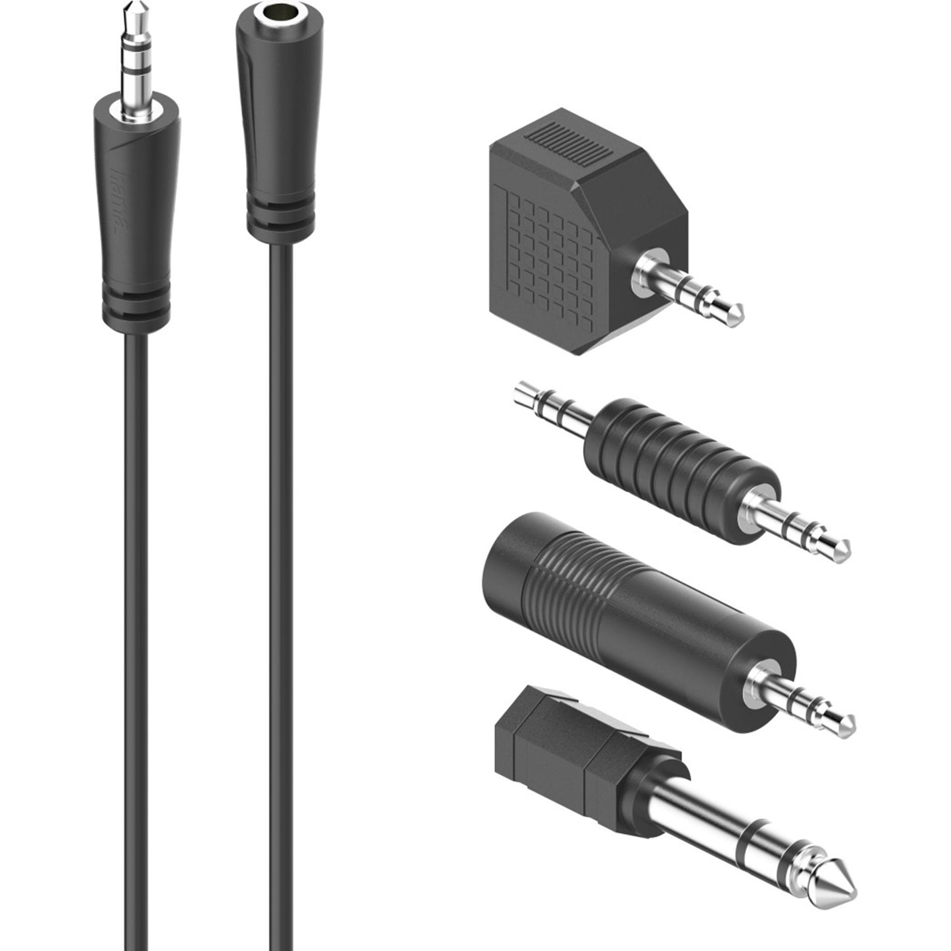 Hama Set di connessione jack, 2,5 m (2.50 m, 2,5 mm), Cavo audio