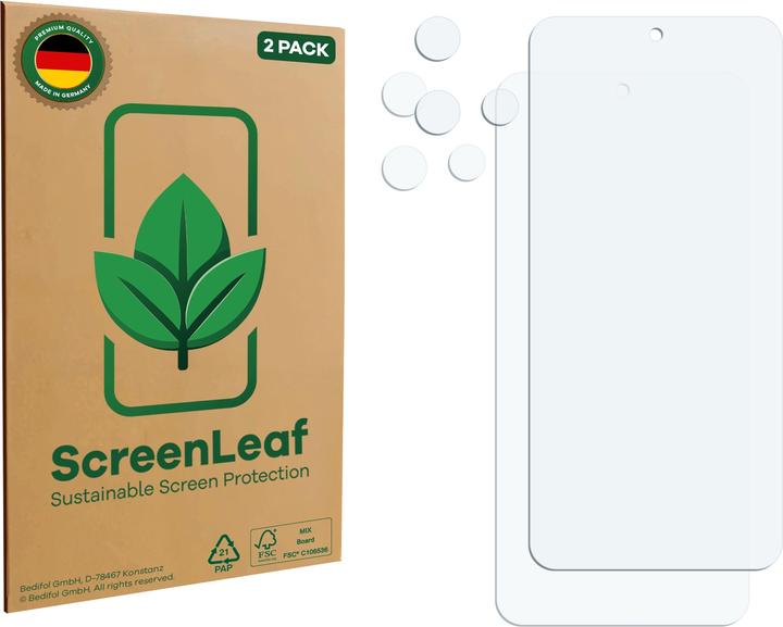 Immagine prodotto ScreenLeaf Pellicola protettiva, Proteggi Schermo Sostenibili, Clear, Antigraffio (2 pz., Motorola Edge 60 Neo)