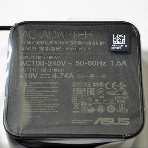 ASUS AC Adapter (90 W), Notebook Netzteil, Schwarz