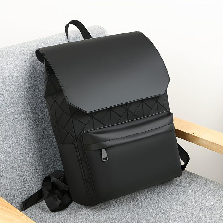Actual product image Only-Bags.Store Men's oxford rhombus backpack, travel work commuter computer bag, large capacity backpack