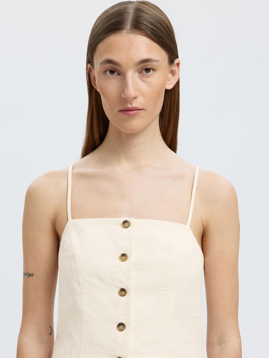 Produktbild Selected Femme Baumwollmix Spaghettiträger-Top (38)