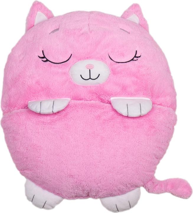Immagine prodotto Happy Nappers Nappers Cat rosa | Grande 6-12 anni | Gioca - coccola - dormi | Sacco a pelo per bambini (137 cm)