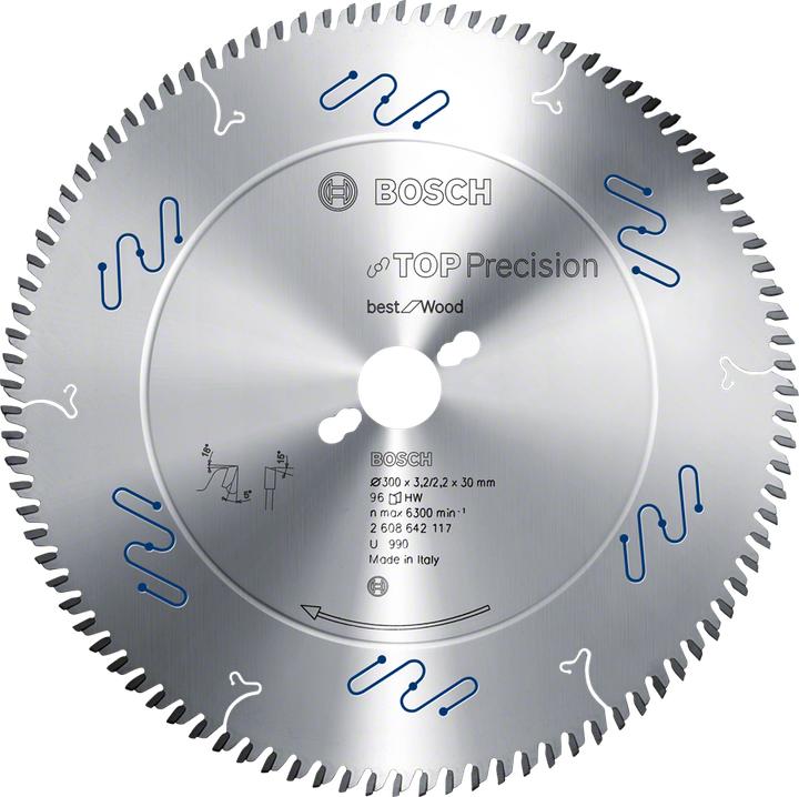 Actual product image Bosch Professional Zubehör Circular saw blade Top Precision Best for Wood, 400 x 30 x 4 mm, 96